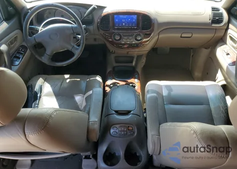 2002 Toyota Sequoia Limited z USA, uszkodzony, nr VIN 5TDZT38AX2S103908